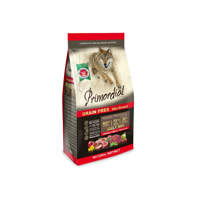 Primordial Dog Grain Free Mini Adult Wild Boar & Lamb 6kg - All4Animals