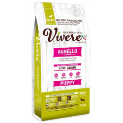 Vivere Dog Medium Puppy Lamb 12kg - All4Animals