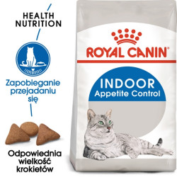 Royal Canin Indoor Apetite Control karma sucha dla kotów dorosłych przebywających w domu, domagających się jedzenia 400g - All4A