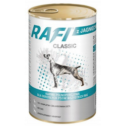 Rafi Pies Classic Jagnięcina w sosie 1240g - All4Animals