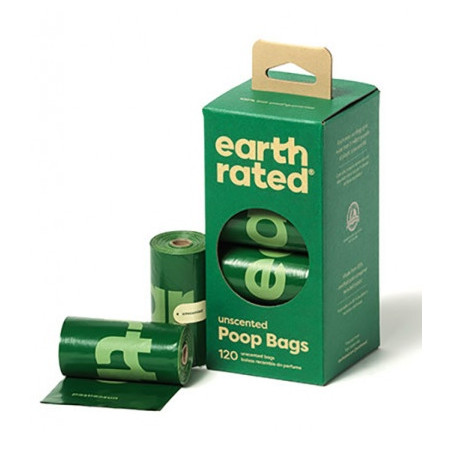 Earth Rated Woreczki ekologiczne do zbierania odchodów 8x15szt bezzapachowe - All4Animals