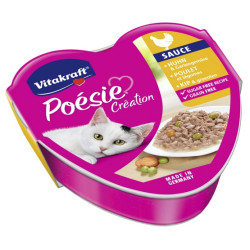 Vitakraft Poesie sos kurczak z warzywami tacka 85g - All4Animals
