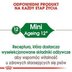 Royal Canin Mini Ageing 12+ karma sucha dla psów dojrzałych po 12 roku życia, ras małych 800g - All4Animals