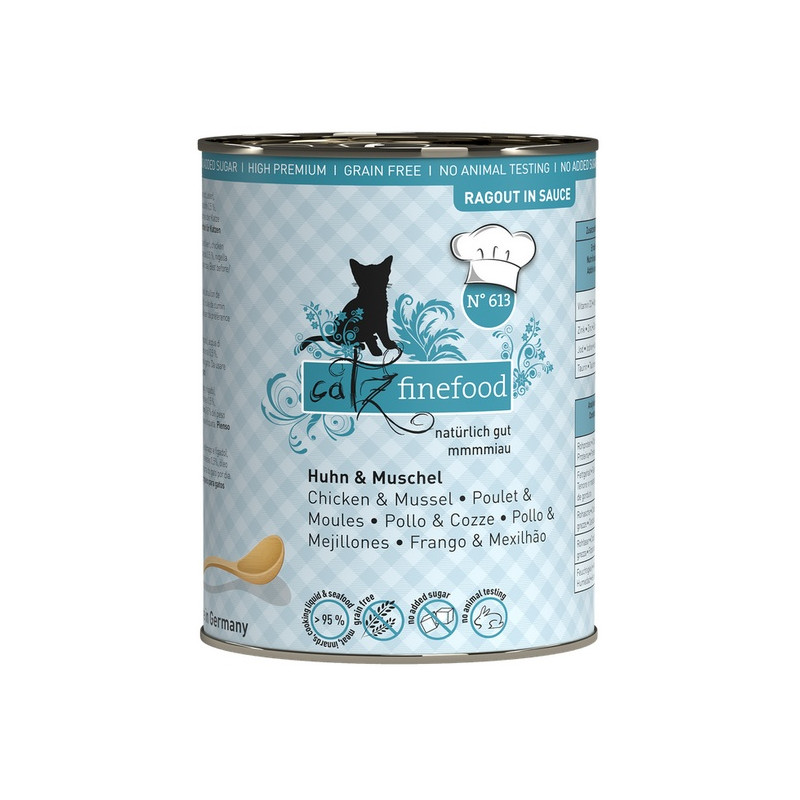 Catz Finefood Ragout N.613 Kurczak i Omułek puszka 380g - All4Animals