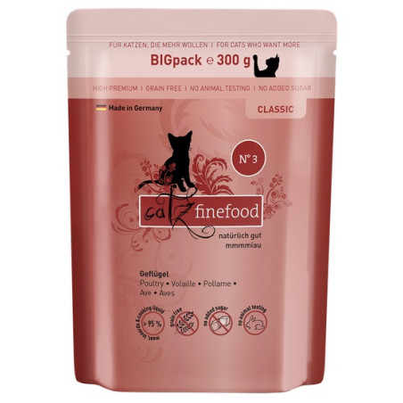 Catz Finefood Classic N.03 Drób saszetka 300g - All4Animals