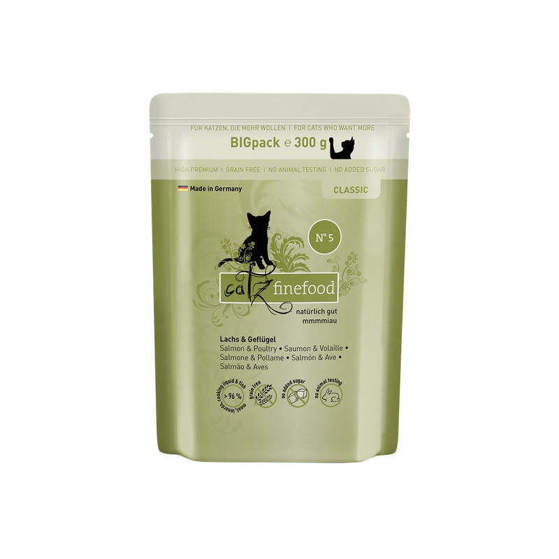 Catz Finefood Classic N.05 Łosoś i drób saszetka 300g - All4Animals