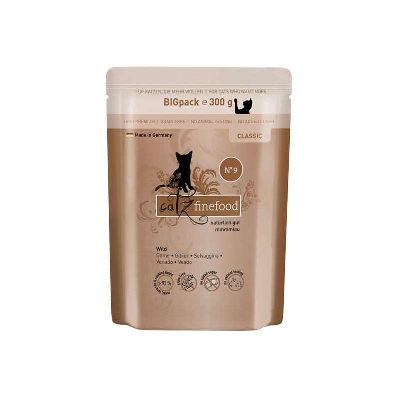 Catz Finefood Classic N.09 Dziczyzna saszetka 300g - All4Animals