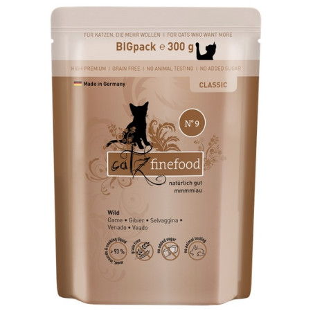 Catz Finefood Classic N.09 Dziczyzna saszetka 300g - All4Animals