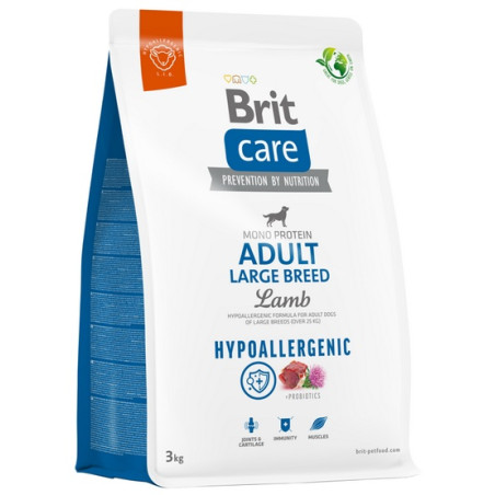 Brit Care Hypoallergenic Adult Large Lamb 3kg - All4Animals