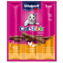 Vitakraft Cat Stick Classic Drób i Wątroba 18g - All4Animals