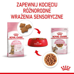Royal Canin Kitten Sterilised karma mokra w sosie dla kociąt od 6 do 12 miesiąca życia, sterylizowanych saszetka 85g - All4Anima