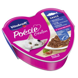 Vitakraft Poesie sos dorsz z makaronem w sosie pomidorowym tacka 85g - All4Animals