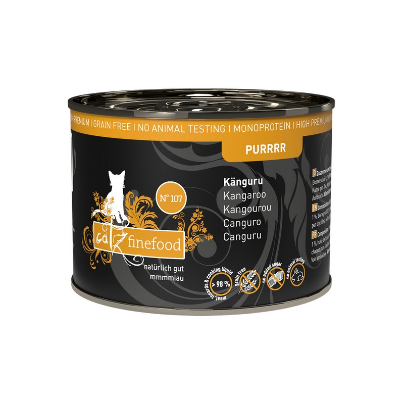 Catz Finefood Purrrr N.107 Kangur puszka 200g - All4Animals