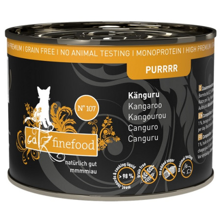 Catz Finefood Purrrr N.107 Kangur puszka 200g - All4Animals