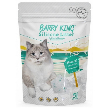 Barry King Podłoże silikonowe dla kota naturalne 5L - All4Animals