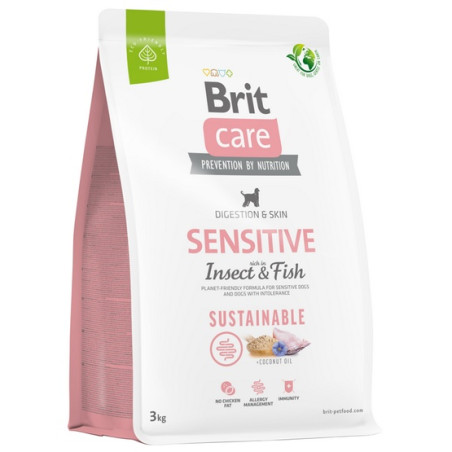 Brit Care Sustainable Sensitive Insect & Fish 3kg - All4Animals