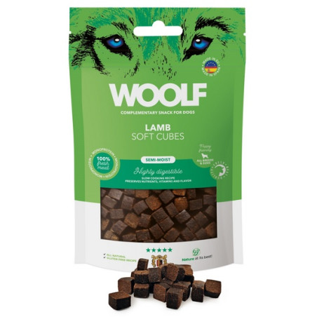 Woolf Soft Cubes Monoprotein Lamb 100g - All4Animals