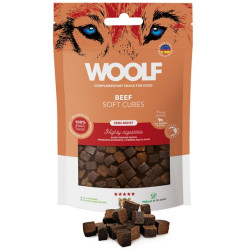Woolf Soft Cubes Monoprotein Beef 100g - All4Animals
