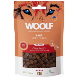 Woolf Soft Cubes Monoprotein Beef 100g - All4Animals