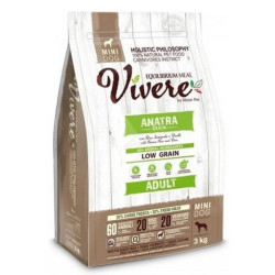 Vivere Dog Mini Adult Duck 3kg - All4Animals