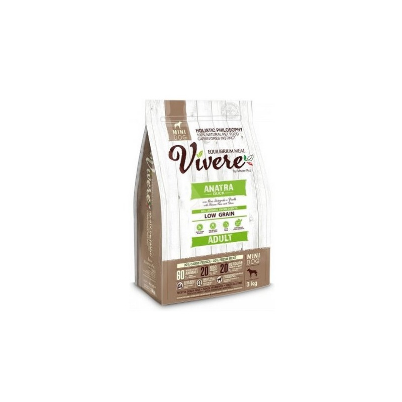 Vivere Dog Mini Adult Duck 3kg - All4Animals