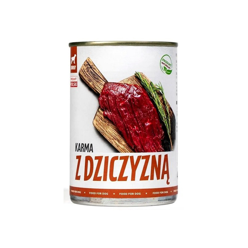 TUF TUF Mielonka z dziczyzną puszka 400g - All4Animals