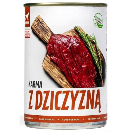 TUF TUF Mielonka z dziczyzną puszka 400g - All4Animals