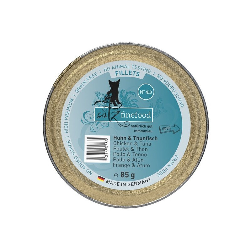 Catz Finefood Filety N.413 Kurczak/Tuńczyk tacka 85g - All4Animals