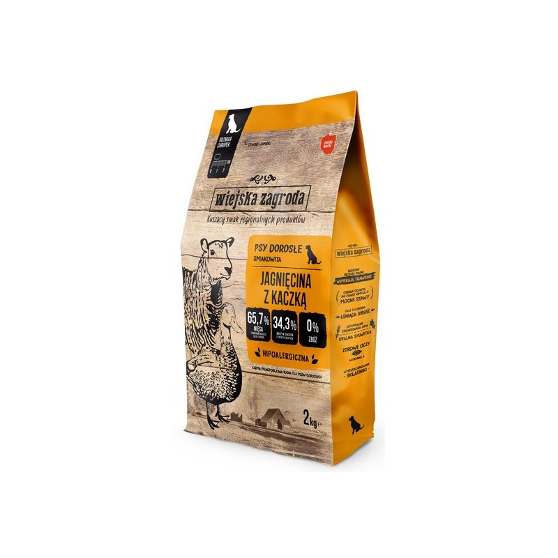 Wiejska Zagroda Jagnięcina z kaczką 2kg - All4Animals