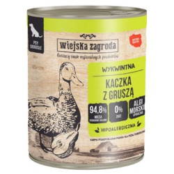 Wiejska Zagroda Kaczka z gruszką puszka 800g - All4Animals