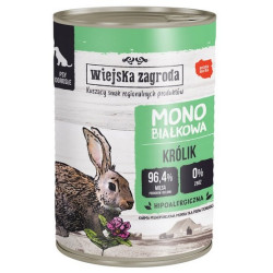 Wiejska Zagroda Monobiałkowa Królik puszka 400g - All4Animals