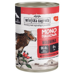 Wiejska Zagroda Monobiałkowa Wołowina puszka 400g - All4Animals