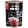 Pan Mięsko Karma mokra dla psa Indyk z jeleniem puszka 400g - All4Animals