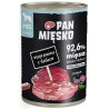 Pan Mięsko Karma mokra dla psa Wieprzowina z dzikiem puszka 400g - All4Animals