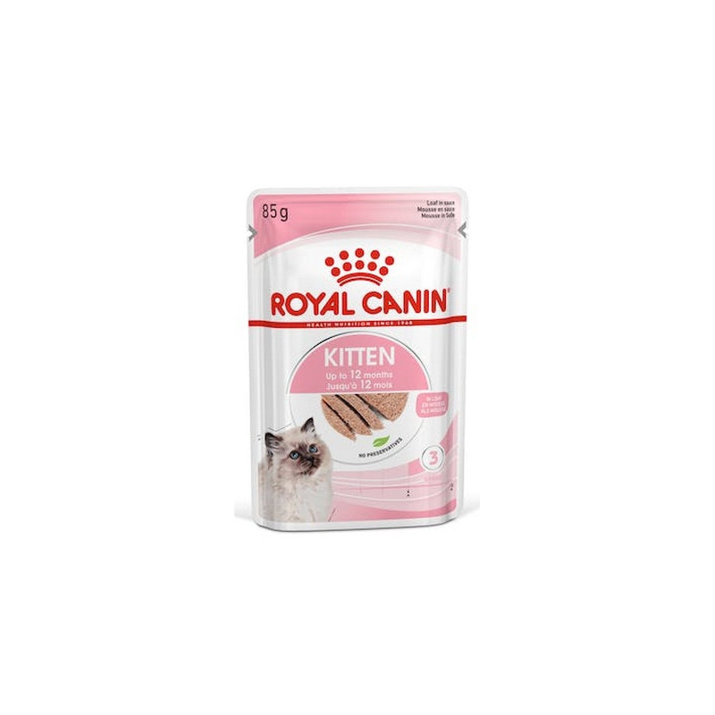 Royal Canin Kitten pasztet (loaf) karma mokra dla kociąt do 12 miesiąca życia saszetka 85g - All4Animals