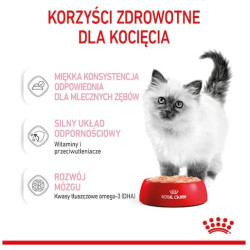 Royal Canin Kitten pasztet (loaf) karma mokra dla kociąt do 12 miesiąca życia saszetka 85g - All4Animals