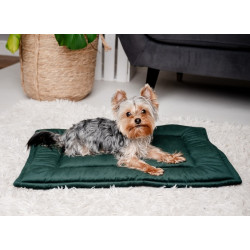 MIMIKO Pets Mata Velvet 70x50cm butelkowa zieleń - All4Animals