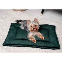 MIMIKO Pets Mata Velvet 70x50cm butelkowa zieleń - All4Animals