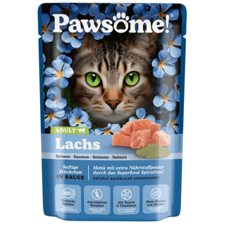 Pawsome Adult Lachs - łosoś saszetka 85g - All4Animals