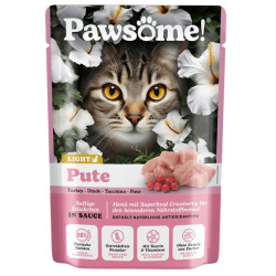 Pawsome Adult Light Pute - indyk saszetka 85g - All4Animals