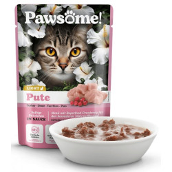 Pawsome Adult Light Pute - indyk saszetka 85g - All4Animals