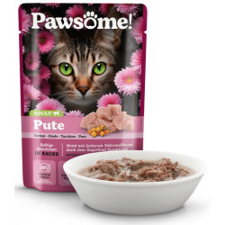 Pawsome Adult Pute - indyk saszetka 85g - All4Animals
