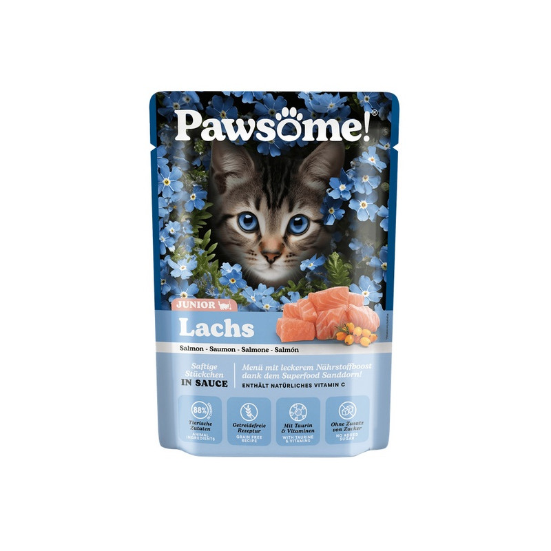 Pawsome Junior Lachs - łosoś saszetka 85g - All4Animals