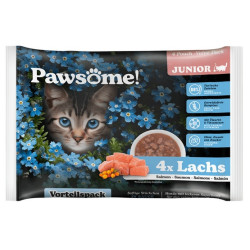 Pawsome Junior Lachs - łosoś saszetki 4x85g - All4Animals