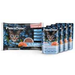 Pawsome Junior Lachs - łosoś saszetki 4x85g - All4Animals