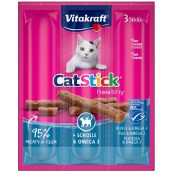Vitakraft Cat Stick Classic flądra + omega3 3szt - All4Animals