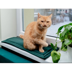 MIMIKO Pets Mata Velvet 25x70cm butelkowa zieleń - All4Animals
