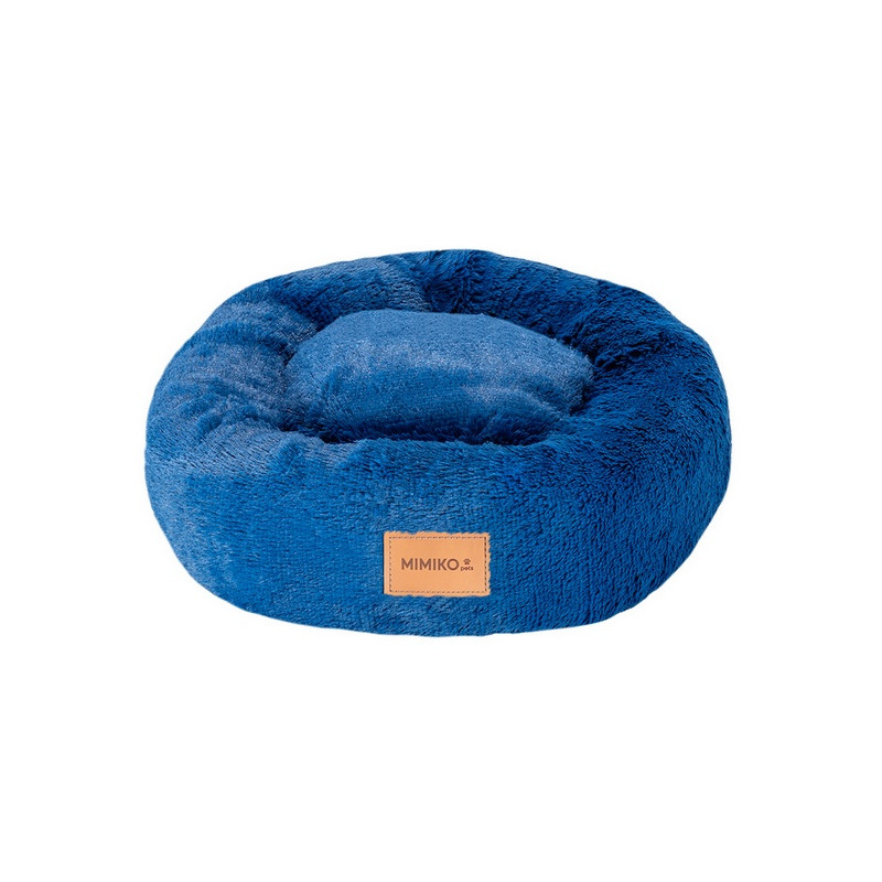 MIMIKO Pets Legowisko Shaggy okrągłe M 45cm chabrowe - All4Animals