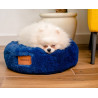 MIMIKO Pets Legowisko Shaggy okrągłe M 45cm chabrowe - All4Animals