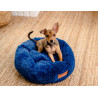 MIMIKO Pets Legowisko Shaggy okrągłe M 45cm chabrowe - All4Animals